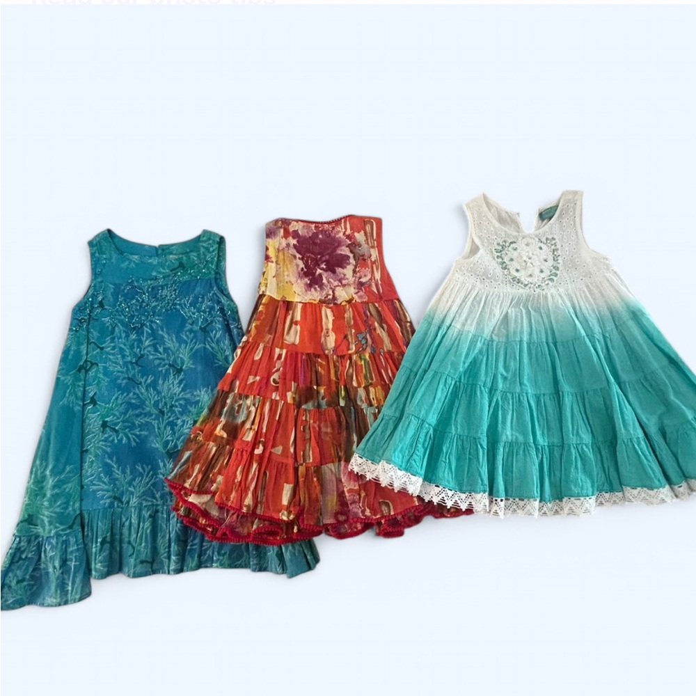 Colorful Sleeveless Dresses Set from Italy